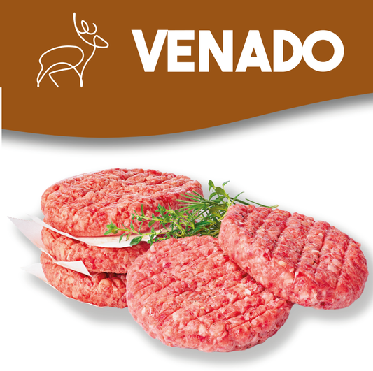 Hamburguesa casera de venado